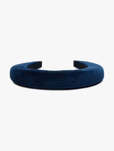 Shop Bluetiful Milano Blue Classic Velvet Headband