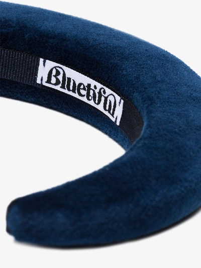 Shop Bluetiful Milano Blue Classic Velvet Headband