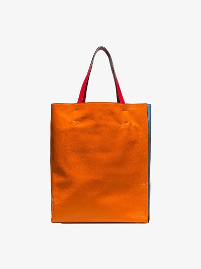 Shop Marni Multicoloured Museo Large Tote Bag