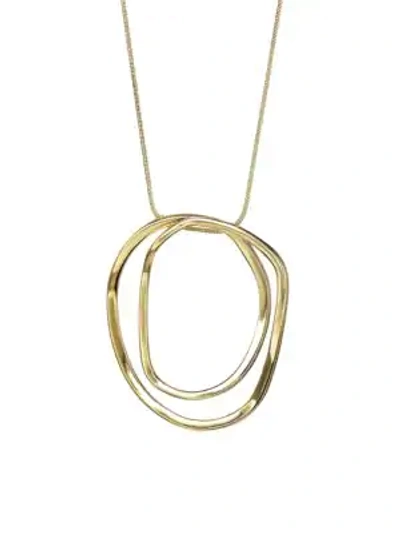 Shop Lafayette 148 Swirl Pendant Necklace In Gold