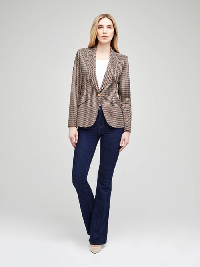 Shop L Agence Chamberlain Blazer In Comey Houndstooth