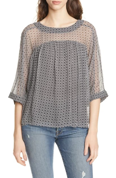 Shop Joie Anan Silk Top In Caviar