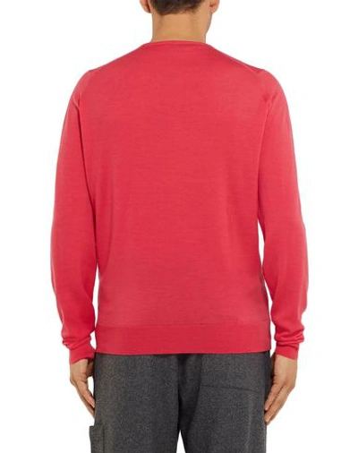 Shop John Smedley Sweater In Coral