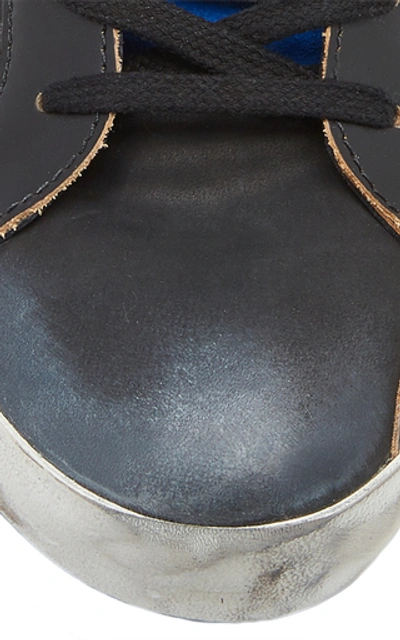 Shop Golden Goose Superstar Low-top Leather Sneakers In Black