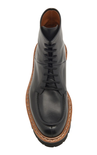 Shop Bally Lybern Leather Boots In Black