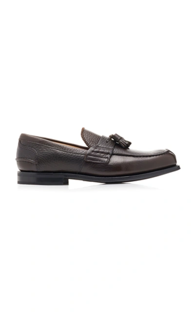 Shop Church's Tiverton Leather Loafers In Brown