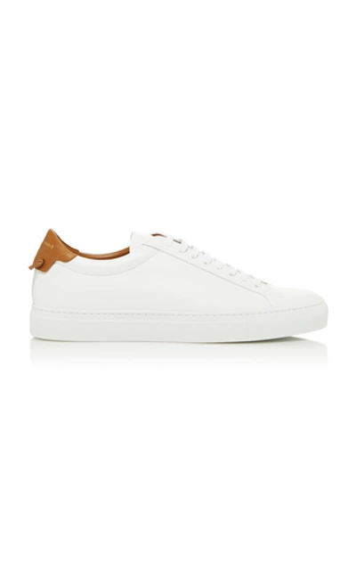 Shop Givenchy Leather Low-top Sneakers In White