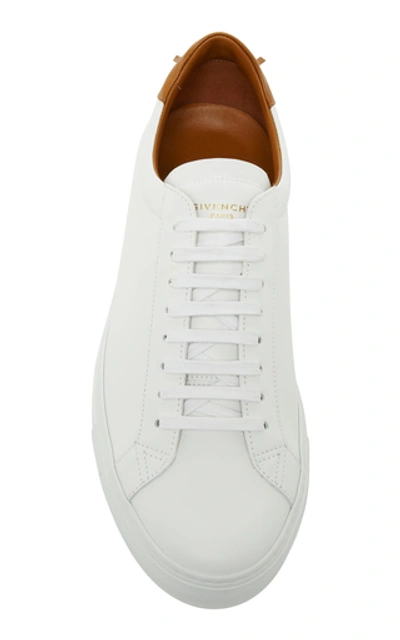 Shop Givenchy Leather Low-top Sneakers In White