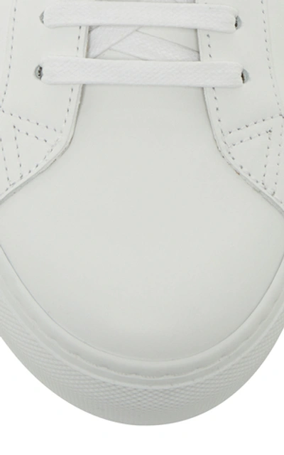 Shop Givenchy Leather Low-top Sneakers In White