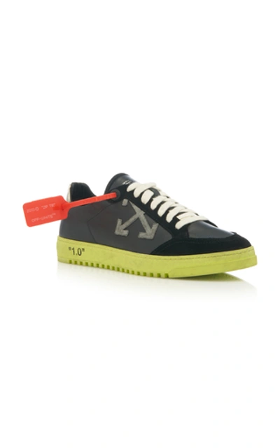 Shop Off-white 2.0 Suede And Leather Sneakers In Black