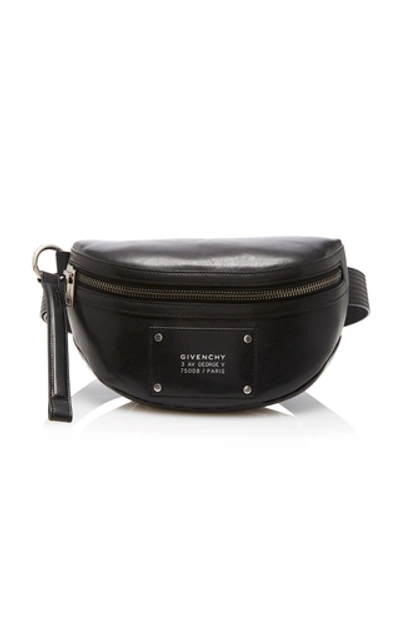 Shop Givenchy Logo-printed Leather Belt Bag In Black