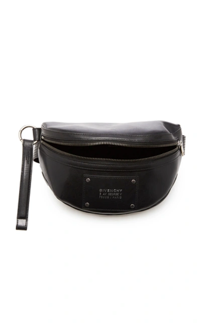 Shop Givenchy Logo-printed Leather Belt Bag In Black