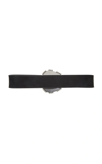Shop Isabel Marant Abigail Studded Leather Belt In Black