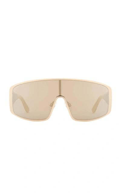 Shop Carolina Lemke X Kim Kardashian West Gemini D-frame Acetate Sunglasses In Gold