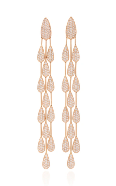Shop Carla Amorim Waterfall Earrings In Pink