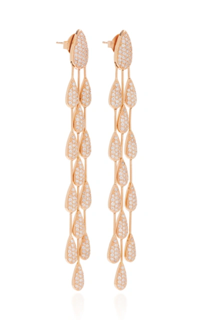 Shop Carla Amorim Waterfall Earrings In Pink