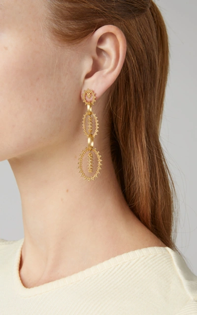Shop Carla Amorim Fresher Earrings In Yellow