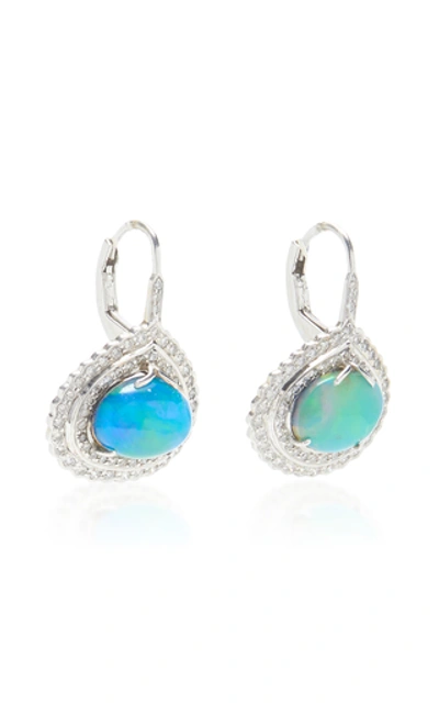 Shop Amrapali Opal Drop Earrings In Blue