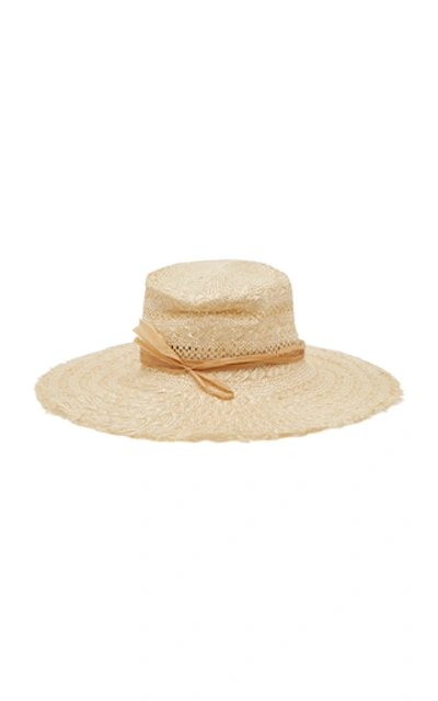 Shop Albertus Swanepoel Pascal Straw Hat In Neutral