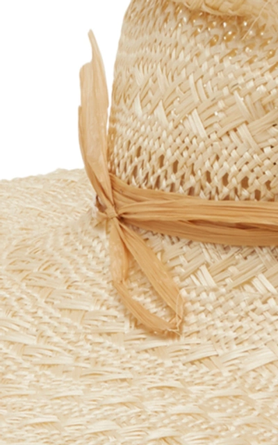 Shop Albertus Swanepoel Pascal Straw Hat In Neutral