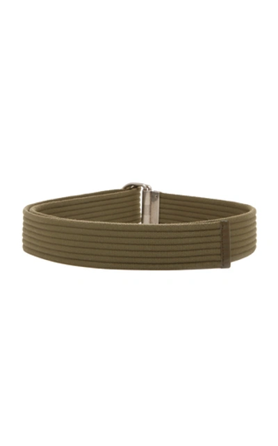 Shop Givenchy Rib-knit Belt In Green