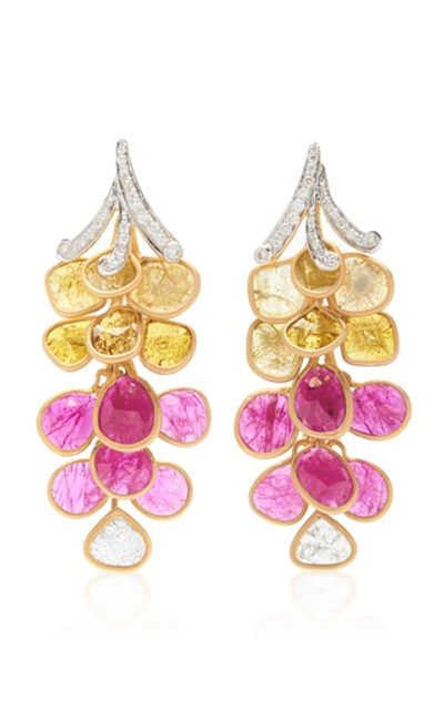 Shop Amrapali Ruby Earrings In Multi