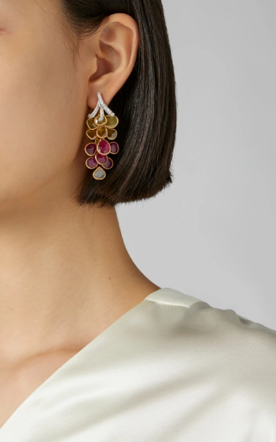 Shop Amrapali Ruby Earrings In Multi