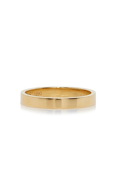 Shop Foundrae Strength 18k Gold Enamel Ring In Red