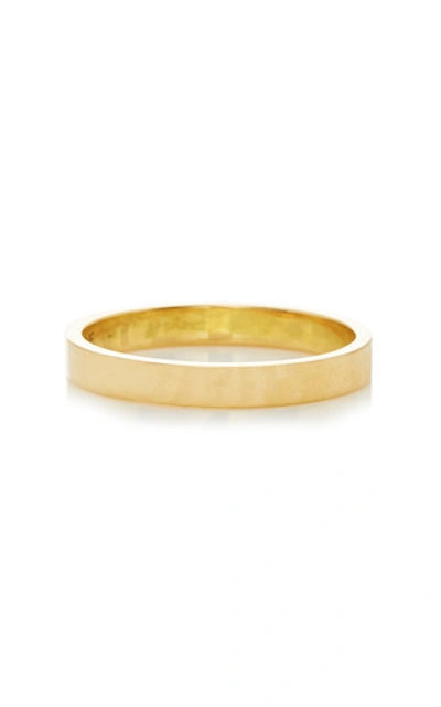 Shop Foundrae Strength 18k Gold Enamel Ring In Red