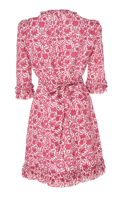 Shop The Vampire's Wife Cate Ruffled Floral-print Cotton Mini Dress