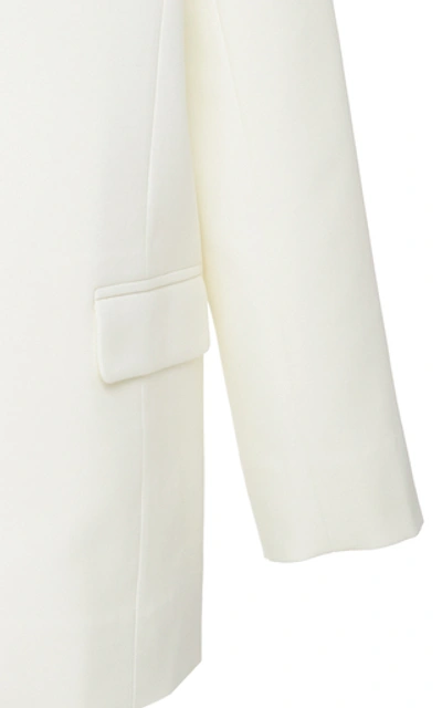 Shop Bouguessa Minimal Blazer In White