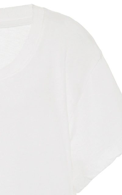 Shop Current Elliott Cotton-jersey T-shirt In White