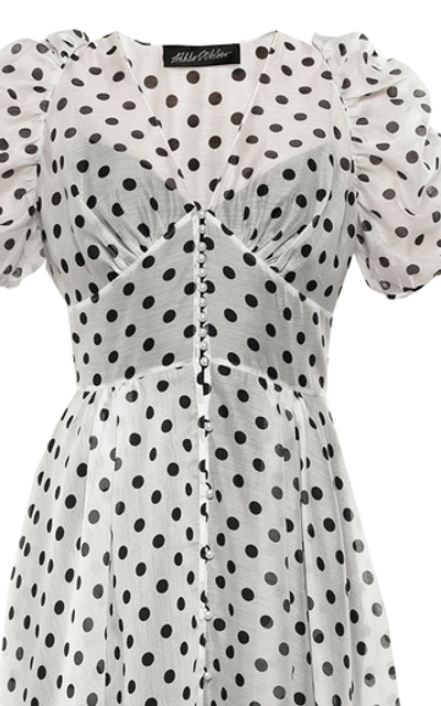 Shop Anna October I Fall In Love Too Easily Polka Dot Organza Dress In Print