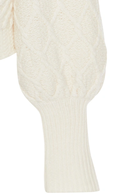 Shop Frame Cable-knit Sweater In White