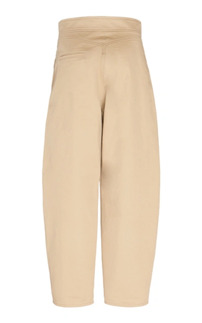 Shop Martin Grant Women's Cotton High-rise Carrot-leg Cargo Pants In Neutral