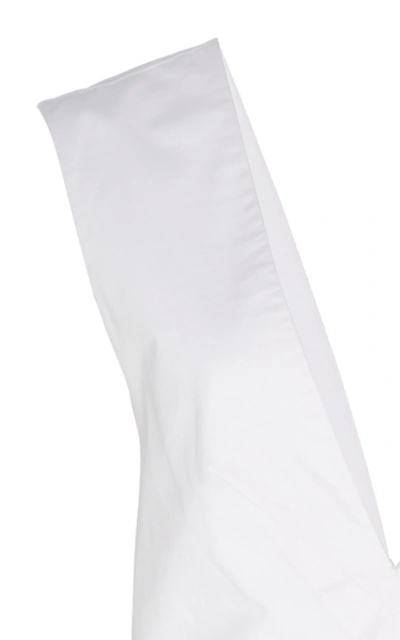 Shop Kalita Lemuria Bow-detailed Cotton-poplin Playsuit In White