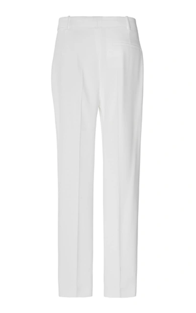 Shop Joseph Coman Cropped Stretch-gabardine Pants In White