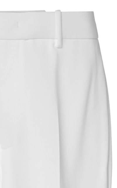 Shop Joseph Coman Cropped Stretch-gabardine Pants In White
