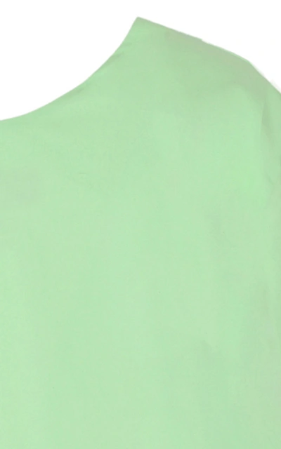 Shop Anouki Reversible Crystal-embellished Cotton Shirt In Green