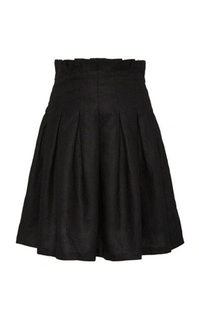 Shop Andres Otalora Isabella Mini Skirt In Black
