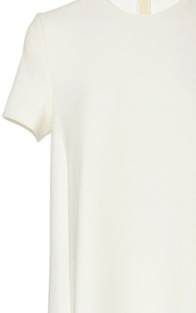 Shop Oscar De La Renta Wool-blend Maxi Dress In White