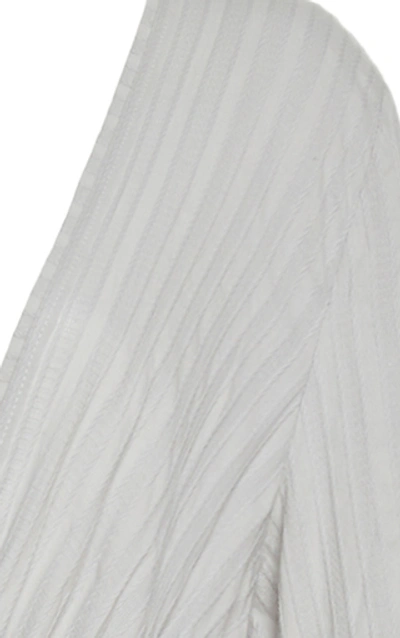 Shop Kalita Aphrodite Cotton-jersey Maxi Dress In Grey