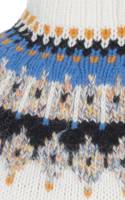 Shop Stine Goya Justin Patterned Wool-blend Sweater In Multi