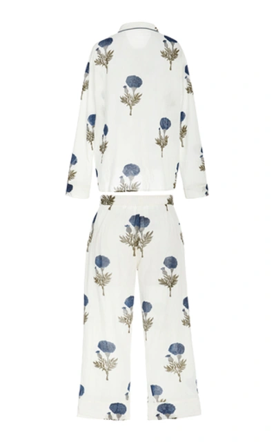 Shop Alix Of Bohemia Limited Edition Etoile Pajamas Blue Bloom In Print