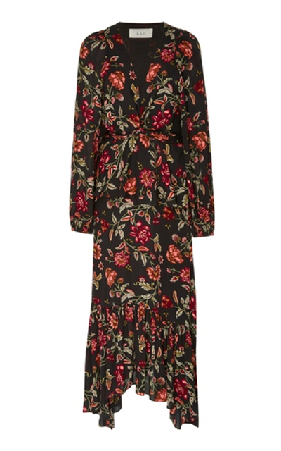 Shop A.l.c Stanwyck Tiered Floral-print Crepe De Chine Midi Dress