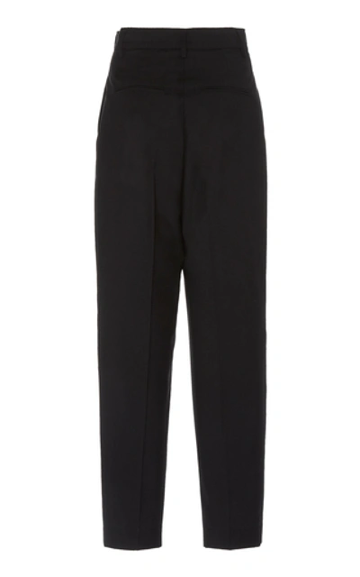 Shop Alexandre Blanc Crepe Skinny Pants In Black