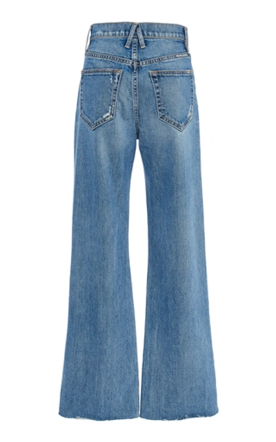 Shop Slvrlake Denim Grace High-rise Wide-leg Jeans In Medium Wash