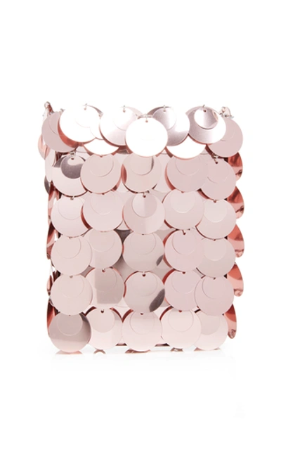 Shop Paco Rabanne Sparkle Mini 1969 Bag In Pink