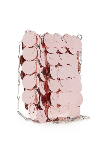 Shop Paco Rabanne Sparkle Mini 1969 Bag In Pink