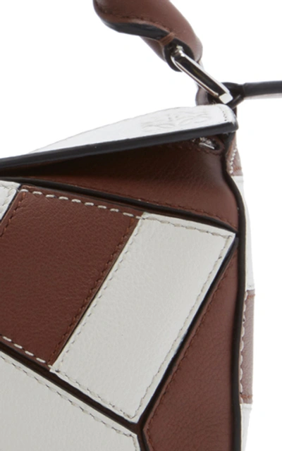 Shop Loewe Puzzle Rugby Mini Leather Bag In Brown